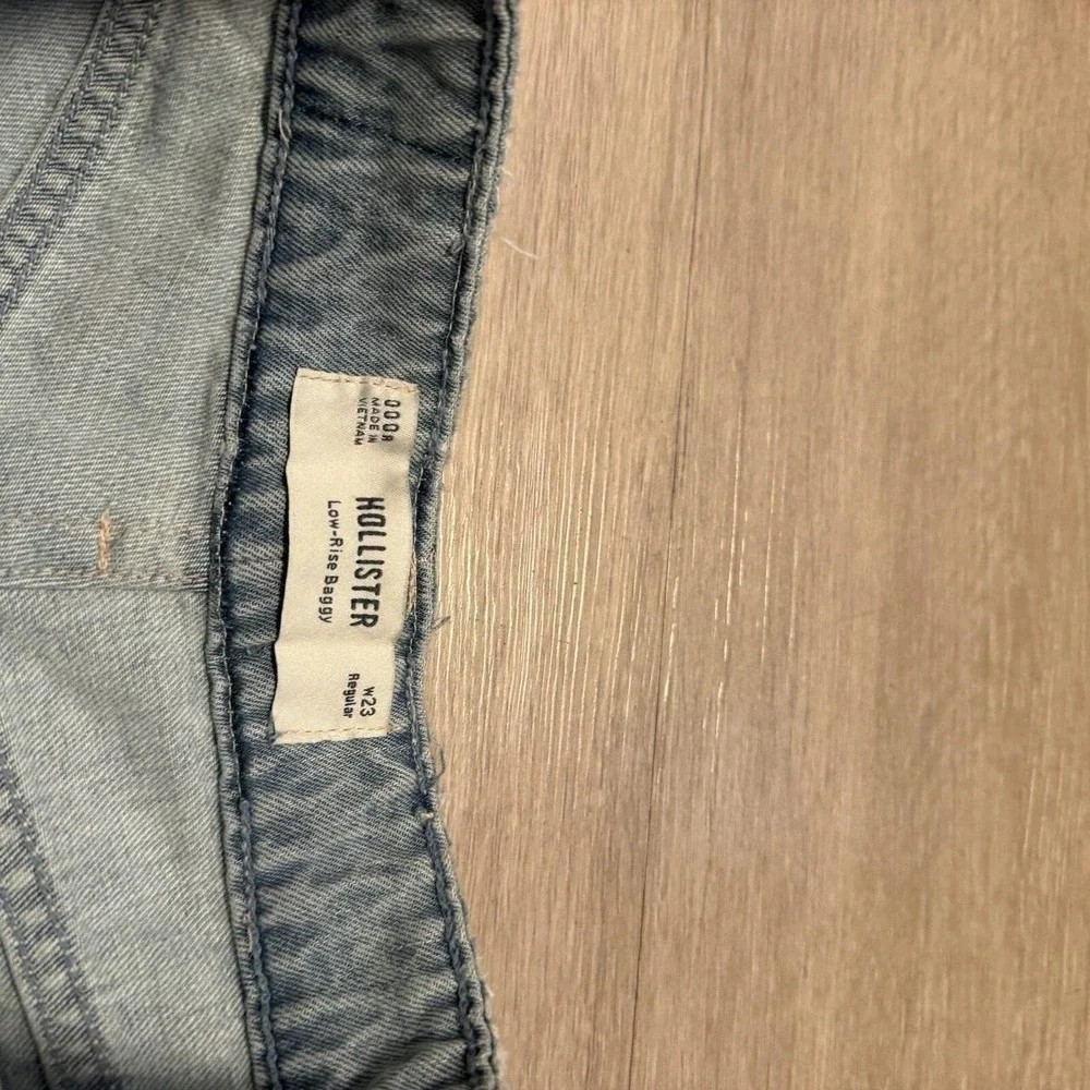 26x30 Blue Distressed Baggy Wide Leg Jeans Y2K 2000s